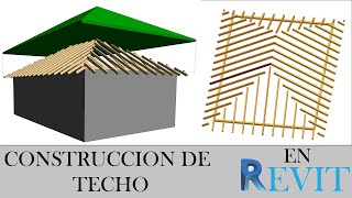 COMO MODELAR LA CONSTRUCCION DE TECHO EN REVIT [upl. by Jory]