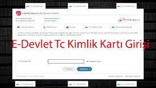 EDevlet Tc Kimlik Kartı ile GirişJava [upl. by Esra]