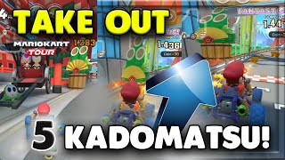 HOW TO HIT A KADOMATSU WITH AN ITEM 5 TIMES  TOUR CHALLENGES 2  MARIO KART TOUR [upl. by Salamanca]