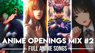 Anime Openings Compilation 2 Full Openings Mix Reupload [upl. by Eldora784]