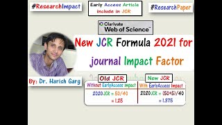 Clarivate Web of Science Introduce New JCR Formula 2021 for Journal Impact Factor [upl. by Safier]