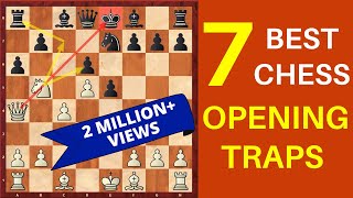 7 Best Chess Opening Traps [upl. by Aiyram345]