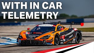 Sebring Hot Lap in the McLaren GT3 EVO Narrated by James Hinchcliffe  IMSA WeatherTech Championship [upl. by Renelle]