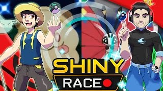 EPIC SHINY RACE aDrive vs BooksandGames Pokemon Shiny Hunting Race [upl. by Eilrebma921]