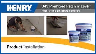 HENRY® 345 Premixed Patch n’ Level [upl. by Hayyifas]