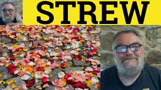 🔵 Strew Meaning  Strewn Examples  Strew Defined  GRE Vocabulary [upl. by Odrarej]