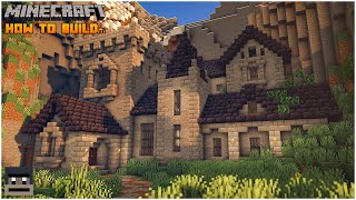 Minecraft Dwarven Mountainside Castle Tutorial [upl. by Aicena]