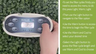 Setting The Filter Cycles On The Balboa TP600 Top Panel [upl. by Anitsim]