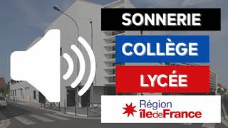 SONNERIE ÎLEDEFRANCE VERSION LONGUE  SONNERIE ÉCOLECOLLÈGELYCÉEEREACFA [upl. by Ninnette]