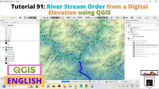 River Stream Order from a Digital Elevation using QGIS [upl. by Maharba]