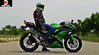 Kawasaki Ninja 300 ABS First Ride Review Pros Cons Braking Test BikesDinos [upl. by Ococ695]