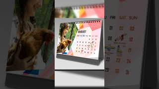 How to create desk calendar stand  full videos Link in Description shorts viralvideo photoshop [upl. by Nilved]