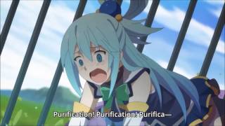 Konosuba  Aquas life threatening lake purification [upl. by Trebmal]