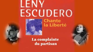 Leny Escudero  La complainte du partisan 1998 [upl. by Seta465]