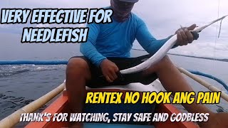 Fastest way of Catching Needlefish using RENTEX Microfiber pang ulam [upl. by Gravante675]