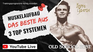 Muskelaufbau  Das Beste aus 3 Systemen mit Wolfgang Franke 60 Jahre Bodybuilding [upl. by Lindblad723]