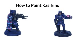 how to paint warhammer killteam kasrkins [upl. by Initsed]