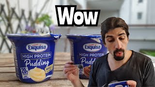 Exquisa High Protein Pudding im Test  Richtig gut [upl. by Hubie43]