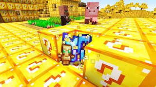 Minecraft UHC but the entire world is Lucky Blocks [upl. by Browning733]