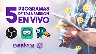 5 mejores programas para transmitir en vivo fácil y rápido 2020 [upl. by Shieh]