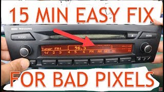 DIY Pixel Repair Instructions for BMW E90 E91 E92 Professional Radio CD73 made by Alpine [upl. by Drews825]