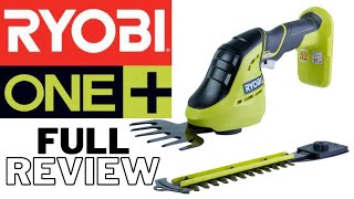 Ryobi 18V Cordless Grass Shears and Shrubber  Unboxing and Full Review and Cutting Test [upl. by Sellers]