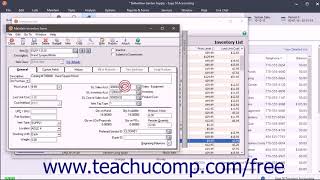 Sage 50 2018 Tutorial Entering Inventory Sage Training [upl. by Ihcekn]