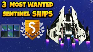 No Mans Sky INTERCEPTOR 3 Most Wanted Sentinel Ships S Class 4 Supercharged [upl. by Agace]