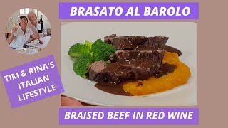 MY SECRET RECIPE FOR BRAISED BEEF IN RED WINE BRASATO AL BAROLO [upl. by Argyres]