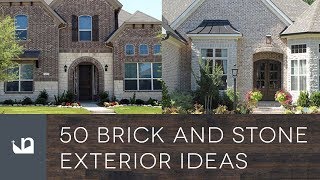 50 Brick And Stone Exterior Ideas [upl. by Nnaillij519]