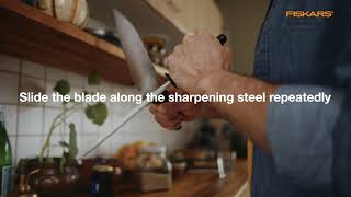 How to use a Fiskars Sharpening Steel [upl. by Arnuad]