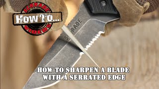 How To Sharpen A SerratedEdge Blade [upl. by Anemolif]