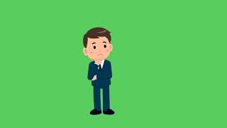 2d cartoon green screen background video [upl. by Nagel]