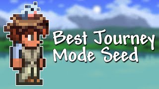 BEST Journey Mode Seed for Terraria 14  Enchanted Sword Shrine [upl. by Dionisio697]