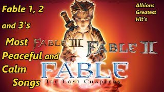 Fable 1 2 and 3s Most Peaceful and Calm Songs Albions Greatest Hits [upl. by Zailer]