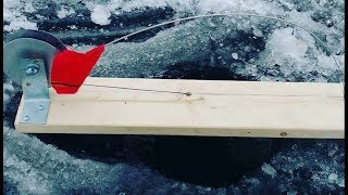 How to build a TiP UP for ICE FISHING from scratch [upl. by Malaspina]