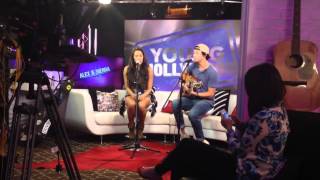 Alex amp Sierra  Scarecrow Acoustic Version at Young Hollywood [upl. by Frolick]