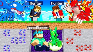 LEGENDARY Pixelmon MANHUNT in Minecraft Speedrunner Vs Hunters [upl. by Quiteris]