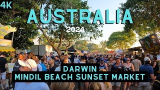 Darwin  Northern Territory  Mindil Beach walk  4k [upl. by Kahle265]