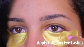 How to Use Crystal Collagen Gold Powder Eye Mask Before and After Reviews [upl. by Eentroc507]