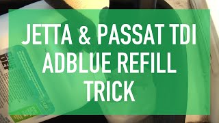 Refill AdBlue on Passat TDI [upl. by Schilit]