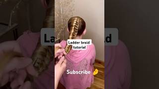 hairstyle braid ponytail  Ladder braid hairstyle hairstyle braids ponytail shorts braidstyles [upl. by Naed]