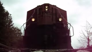 BNSF Intermodal Train runs over Camera [upl. by Enyawed678]