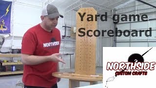 Yard Game Scoreboard  Cornhole  Horseshoes Drink Holder [upl. by Maiocco]