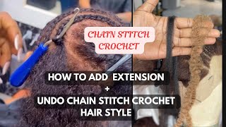 HOW TO ADD EXTENSION UNDO DOs AND DONTs OF CHAIN STITCH CROCHET HAIRSTYLES chainstichcrochethai [upl. by Raf]