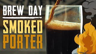 Smoked Porter Brew Day  Homebrew Recipe  How to Brew Beer [upl. by Latoye]