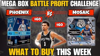 WHATS THE BETTER BUY🚨 PROFIT CHALLENGE BOX BATTLE 202324 Mosaic vs Phoenix Basketball Mega Boxes [upl. by Nohsyar]