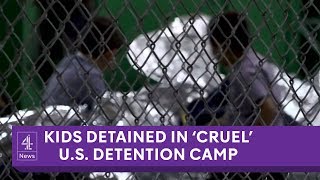 Inside cruel US migrant detention camp for kids [upl. by Tabshey]