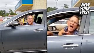 Racist Road Rager Harasses Hispanic Woman After She Voted  New York Post [upl. by Alli]