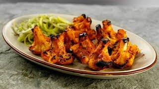 Tandoori Gobi Recipe  No Oven  Cauliflower Tikka Made in Gas Stove  CookingShooking [upl. by Derej]